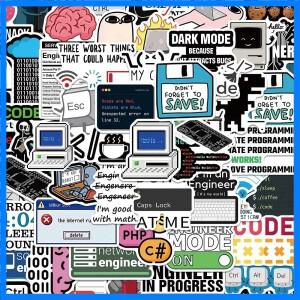 10/30/50pcs 재미 있은 프로그래밍 스티커 자바 클라우드 언어 인터넷 데칼 DIY 스케이트 보드 수하물 전화