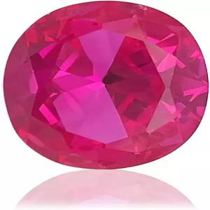 그리린스 타원형 루즈 합성 핑크 사파이어 스톤 코룬덤 보석 기계 절단 면 3A VVS (1Pcs)