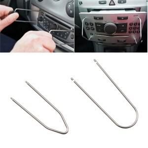 자동차 스테레오 라디오 제거 키 CD 체인저 분해 도구 닛산 수리 용 르노 푸조 포드