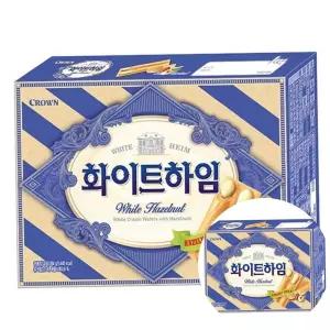 크라운 화이트하임 과자 284g 달콤한 화이트 초콜릿 디저트 간식 선물용