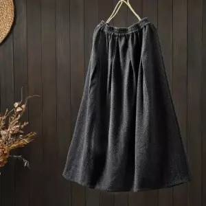 포뇨 여성 추동 스커트 오버핏 중기장 빈티지 슬림핏 A라인 우산 OPH4