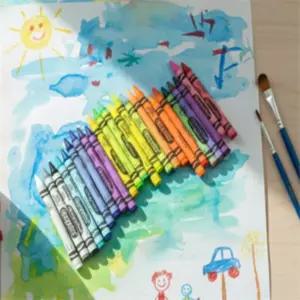 미미상회 크레욜라 워셔블 수성크레용 24색 색지전용