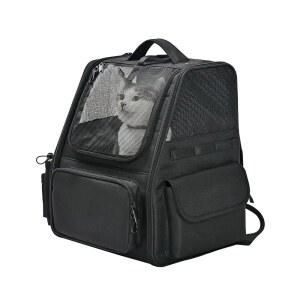 고양이와 작은 여행용 캐리어, 반려동물 백팩, 아마존 블랙 통풍 탈착식 있는 목줄, 패드, 접이식 안전 개를 베이직 메쉬가 위한