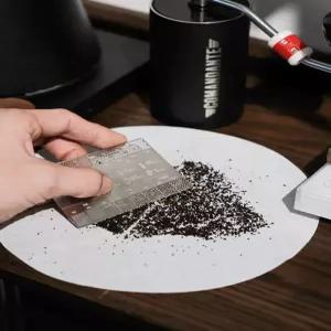 커피로스터기 분쇄 가루 원두 시트 측정 커피 눈금자