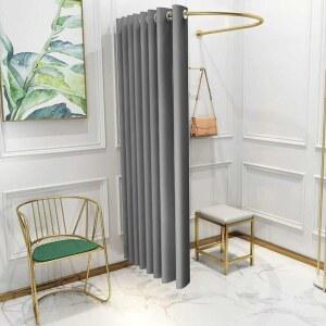 간이탈의실 커튼 부스 노란색 옷가게 스튜디오 스탠드형