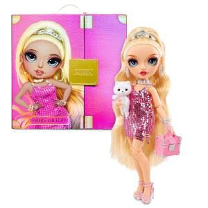 레인보우 하이 프리미엄 에디션 - 패리스 힐튼 컬렉터 인형 - 11인치, 2022년 금발 머리 패션 인형, 믹스 앤 매치할 수 있는 멋진 의상 2벌, 그리고 프리미엄 인형 액세서리. 훌륭한 선물과 컬렉터!