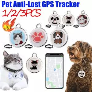 스마트 로케이터 블루투스 호환 실시간 추적 개 고양이 목걸이 찾기 장치 개 고양이를 방수 스마트 활동 추