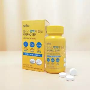 웰러스 면역에 좋은 비타민C 아연 1900mg x 60정