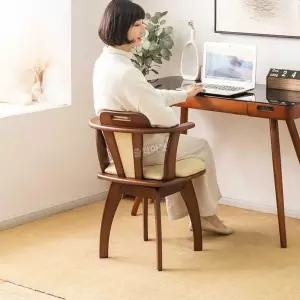 원목 의자 거실 반원 식탁 사무실 의자브라운 카페