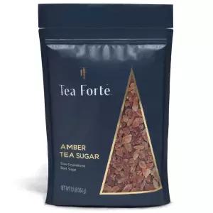 Tea Forte  내추럴 앰버 휴 비트 록 설탕 결정  1파운드