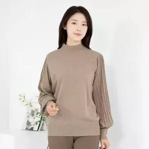 엄마옷 플리츠 반폴라니트티셔츠 1GHJ24151 중년여성 마담 60 70대  빅사이즈 할머니