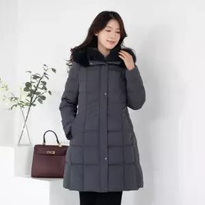 엄마옷 구스 렉스 여우털 후드 코트 1GHJ24810 중년여성 마담 60 70대  빅사이즈 할머니