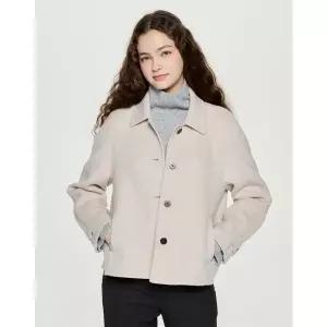 헤지스레이디스 [25FW][HSCO-5D903]캐시미어 블렌디드 발마칸 핸드메이드 숏코트