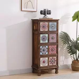 프로방스 우드쇼케이스 원목미니수납장 가구 포인트