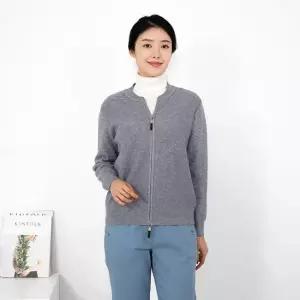 엄마옷 라운드 집업 니트가디건 1GHJ24082 중년여성 마담 60 70대  빅사이즈 할머니