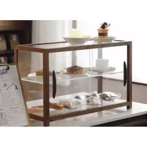 유리쇼케이스 우드쇼케이스 디저트진열장 월넛