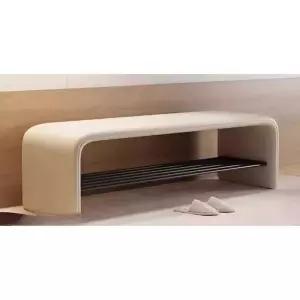 현관 벤치 의자 입구 가죽 블랙 매장 신발장 베 가게 60x35x높이40cm