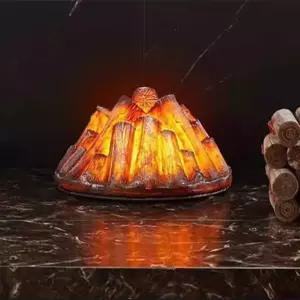 숯 무드등 LED 램프 벽난로 캠핑 인테리어 소품