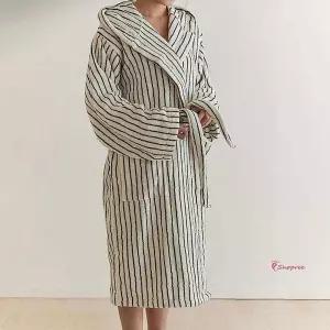 여자 블랙앤화이트 가운 여성 호텔 코크니앵 목욕타월 바스로브 골프샤워 타올vwx844