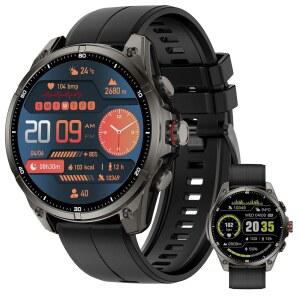 남성용 FATONIO GPS 스마트 워치, 달리기용 위성 포지셔닝 러기드 아웃도어 6종, 730mAh 긴 배터리 수명, 5ATM 방수 나침반 /알티미터 응답 기능 , 안드로이드 iOS용 통화 호환