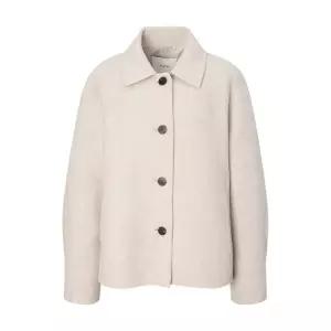 [백화점정품] 25년NEW 헤지스레이디스 HAZZYS 캐시미어 블렌디드 발마칸 핸드메이드 숏코트 HSCO5D903