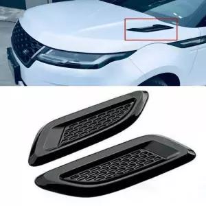 본넷덕트 2개 ABS 차량용 공기 흡입구 입구 보닛 후드 특종 통풍구 스티커 커버 레인지 로버 EVOQUE 2011-2