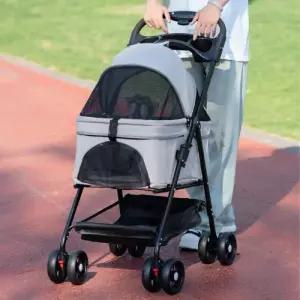 솔크로니 애견유모차 경량 폴딩 반려동물 이동장 캐리어 강아지 고양이 펫유모차 개모차