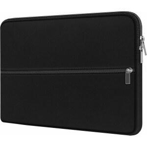 [미국배송] 노트북 슬리브 15.6인치 전면 포켓이 있는 충격 방지 보호 케이스 서류 가방 레노버 hp호환 DELL 에이수스 맥북호환 노트북 블랙과 호환되는 휴대용 모니터 컴퓨터 가방