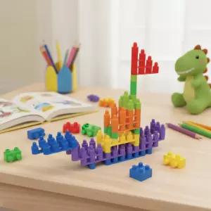 베이직블럭 총알 블록 컬러 쌓기놀이 구조물 조립 입체모형 블럭놀이 BB2801 320pcs