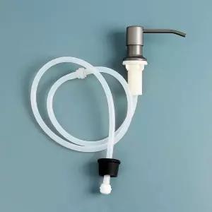 세제 싱크대 디스펜서 1m 그레이 호스 정량 씽크대 펌프 수납 손세정제 용기 보관 대용량 통 매립형