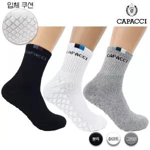 가파치 CM007 한국생산 남성 입체쿠션 에어스포츠 파일 단목양말 3종