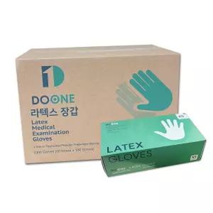 두원 라텍스 글러브 XS 1박스/10통 진료용장갑 식당 병원 덴탈글러브 병원용 의료용