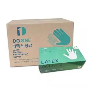 두원 라텍스 글러브 S 1박스/10통 진료용장갑 식당 병원 덴탈글러브 병원용 의료용