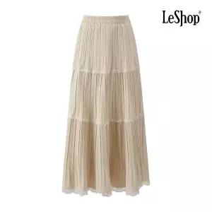 [롯데백화점]르샵 플리츠 레이스 티어드 스커트 BPCSK008A