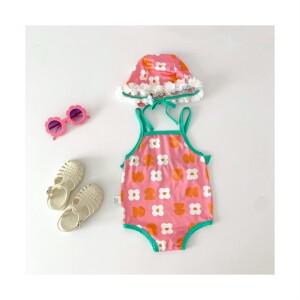 블링 수영복 돌아기 수영모자 세트 유아