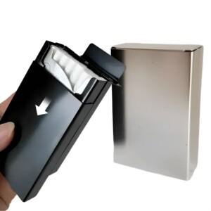 뷰리헛 슥 열리는 메탈 슬라이딩 반자동 담배케이스 2종 세트