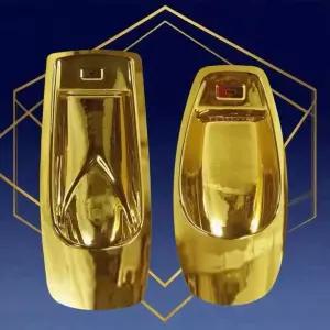 유니크 컬러 스탠딩 소변기 호텔 오브제 디자인 도기