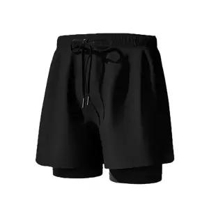 운동복 남성 일체형 반바지 레깅스 여름 투인원 비치 팬츠 1P