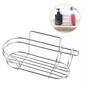 스텐레스 수세미 정리 선반 간편 설치 주방 수납용품 싱크대 정리함 (WFK4JPH)