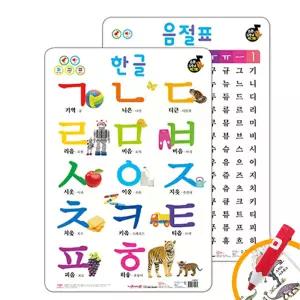 애플비 소리 나는 벽그림 한글 학습벽보 세이펜호환