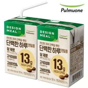 풀무원 디자인밀 단백한하루 렌틸콩 당제로 180ml X12팩