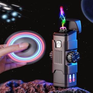 회전 전기라이터 특이한 미니 USB 라이터 선물