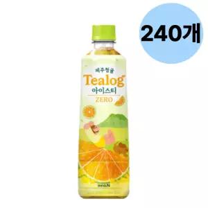 티로그 제주청귤맛 제로 아이스티 녹차 500ml 240개 BNS