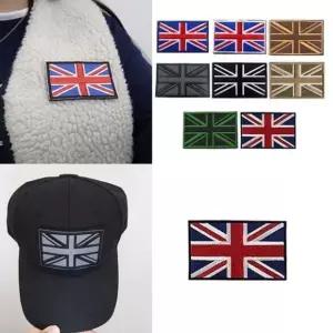 유니언잭 자수 패치 택 1 국기 찍찍이