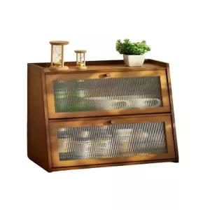 홈카페수납장 틈새 캐비닛 찬장 그릇장 원목 미니찬장