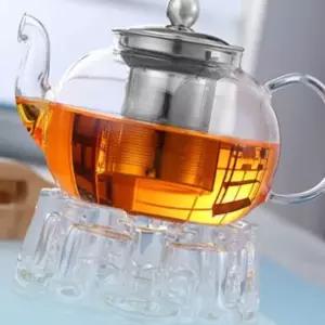 내열성 원형 티포트 1.2L 캠핑용 티 주전자 가정용 (WFK6CAY)