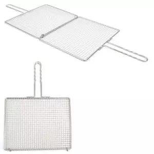 초벌 생선 겹 캠핑용 1p 사각 석쇠 불판 그릴 생선그릴 스텐 초벌구이