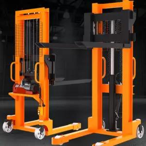 유압 핸들카 손 스태커 지게차 물류센터 운반기 미니