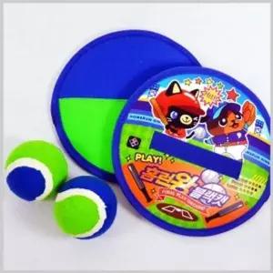 캐치볼 장난감 야외 놀이 캠핑 찍찍이 게임