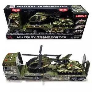 데코앤 사운드 자이언트 군용 트레일러 미니카 작동완구